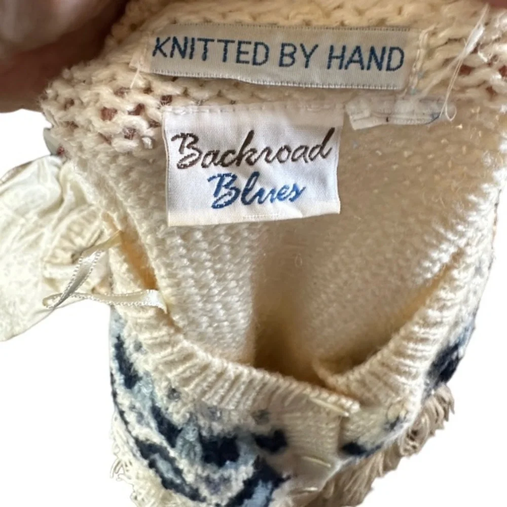 Vintage Backroad‎ Blues Cardigan Sweater